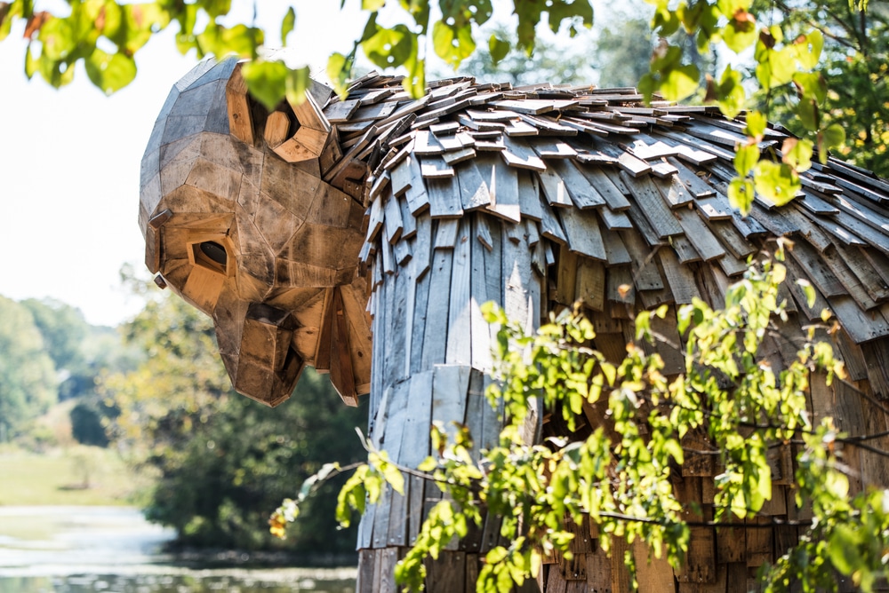 Friendly giants at Bernheim Forest - one of the best things to do in Bardstown This fall