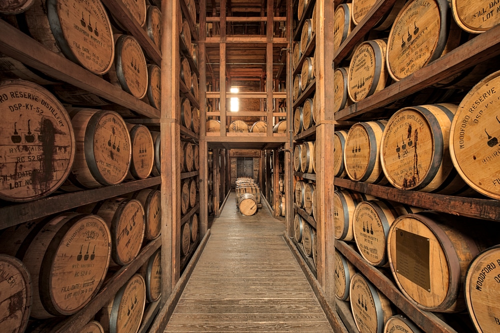 Barrel Room at Woodford Reserve, on the Kentucky Bourbon Trail while exploring the Kentucky Bourbon Festival