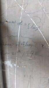 McElroy Signatures found on old wall