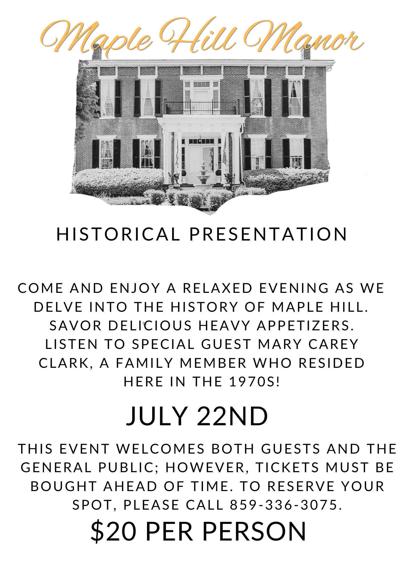MHM historical presentation MHM historical presentation